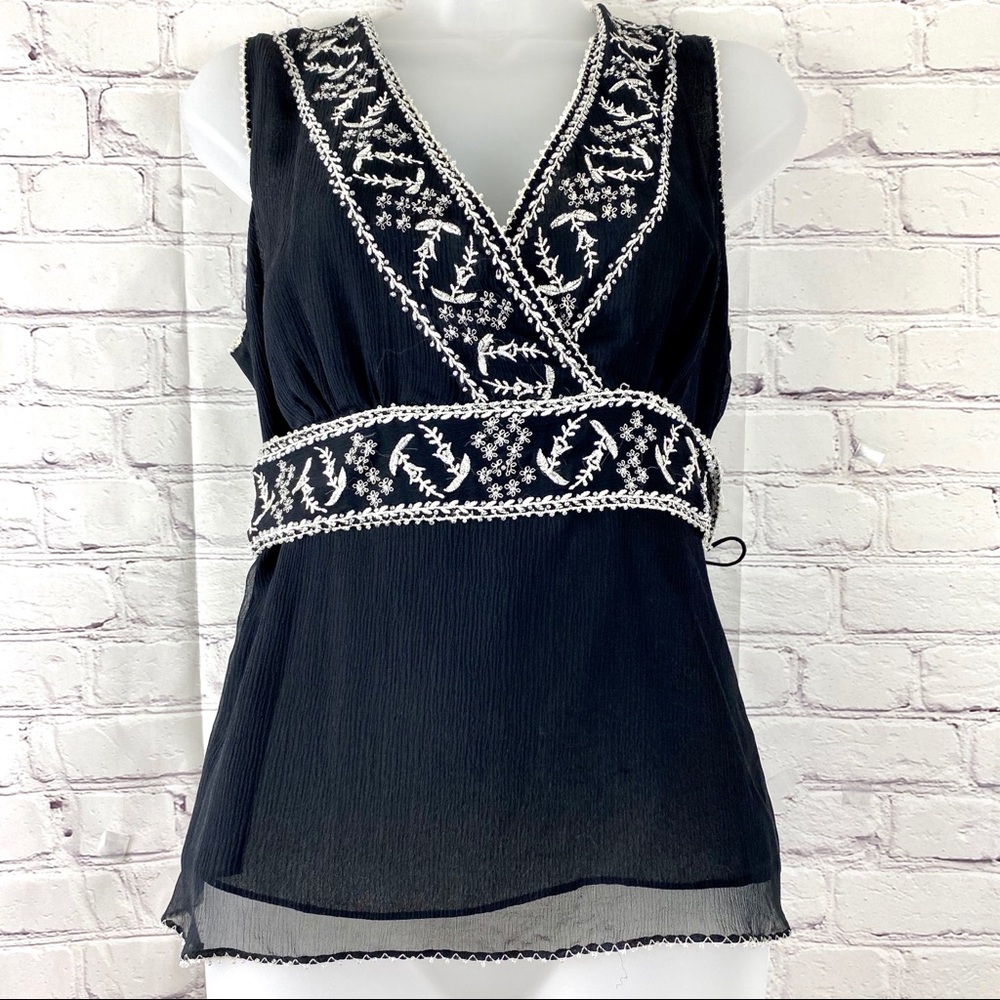 ECI chiffon dress tank top
